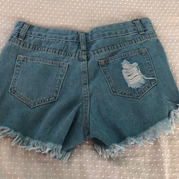 Distressed Jean Shorts - Picture 2 of 2
